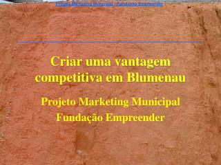 Criar uma vantagem competitiva em Blumenau