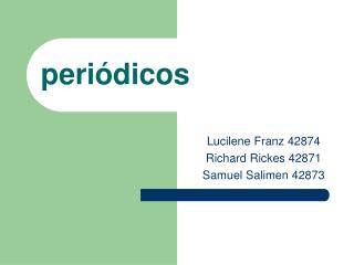 periódicos