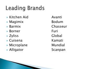 Leading Brands