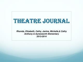 Theatre Journal