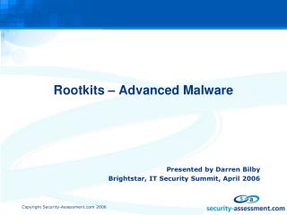 Rootkits – Advanced Malware