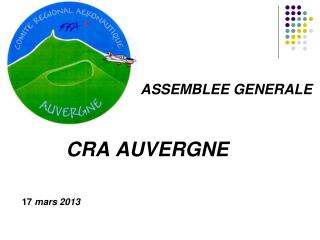 CRA AUVERGNE 17 mars 2013