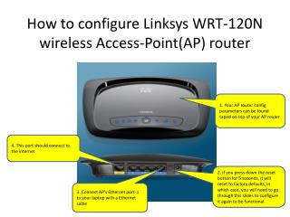 How to configure Linksys WRT-120N wireless Access-Point(AP) router