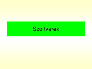 Szoftverek