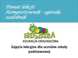 Zajęcia lekcyjne dla uczniów szkoły podstawowej