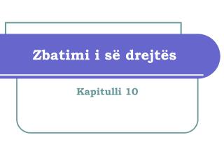 Zbatimi i së drejtës