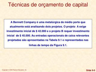 Técnicas de orçamento de capital