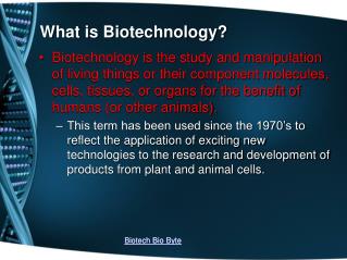 ppt presentation biotechnology