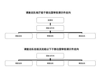 调查总队地厅级干部出国审批请示件走向