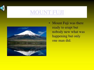 MOUNT FUJI