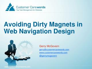 Avoiding Dirty Magnets in Web Navigation Design