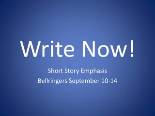 Write Now!
