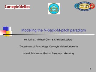Modeling the N-back-M-pitch paradigm