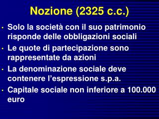 Nozione (2325 c.c.)