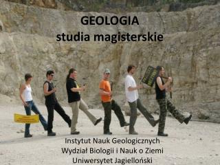 GEOLOGIA studia magisterskie