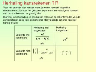 Herhaling kansrekenen ?!?