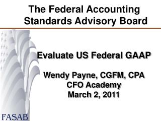The Federal Accounting Standards Advisory Board