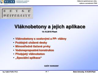 Vláknobetony s ocelovými a PP- vlákny