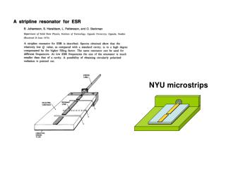 NYU microstrips