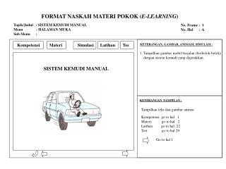 FORMAT NASKAH MATERI POKOK ( E-LEARNING )