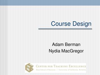 Course Design