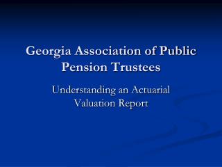 Georgia Association of Public Pension Trustees