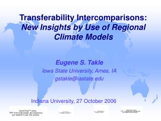 Transferability Intercomparisons: New Insights by Use of Regional Climate Models