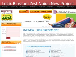 Logix Zest !! Logix Zest Noida !! Logix Blossom Zest