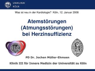 Atemstörungen (Atmungsstörungen) bei Herzinsuffizienz