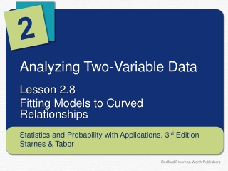 Analyzing Two-Variable Data