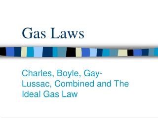 Gas Laws