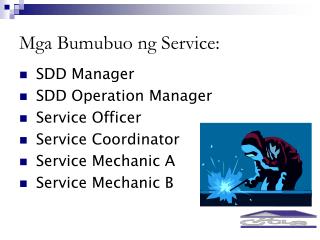 Mga Bumubuo ng Service: