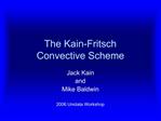 The Kain-Fritsch Convective Scheme