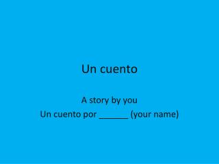 Un cuento