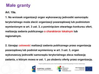 Małe granty