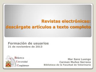 Revistas electrónicas: descárgate artículos a texto completo