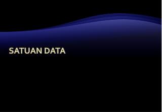 SATUAN DATA