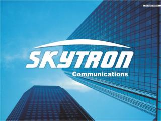 Agenda Vorstellung der SKYTRON Communications GmbH &amp; Co KG Vorstellung der Übertragunstechnik