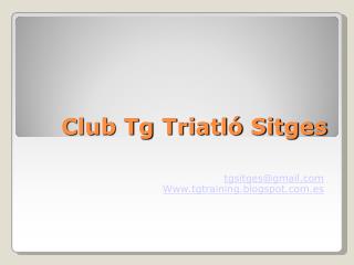 Club Tg Triatló Sitges