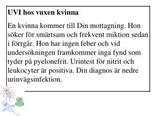 UVI hos vuxen kvinna