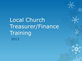 Local Church Treasurer/Finance Training
