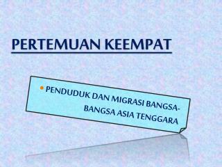 PERTEMUAN KEEMPAT