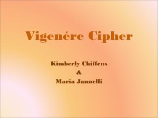 Vigenére Cipher