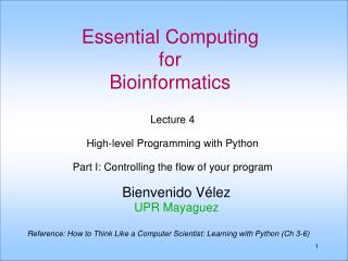 Essential Computing for Bioinformatics