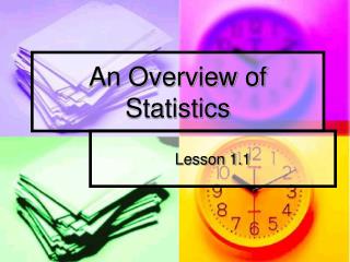 An Overview of Statistics