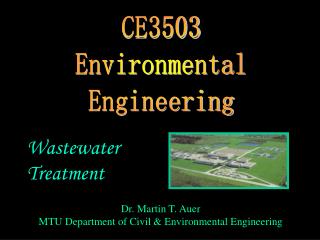 CE3503 Environmental Engineering