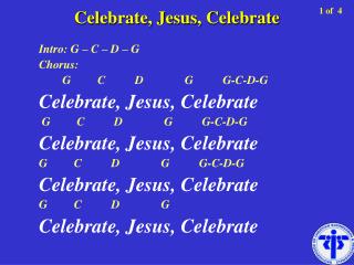 Celebrate, Jesus, Celebrate