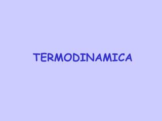 TERMODINAMICA