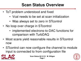 Scan Status Overview