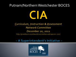 Putnam/Northern Westchester BOCES